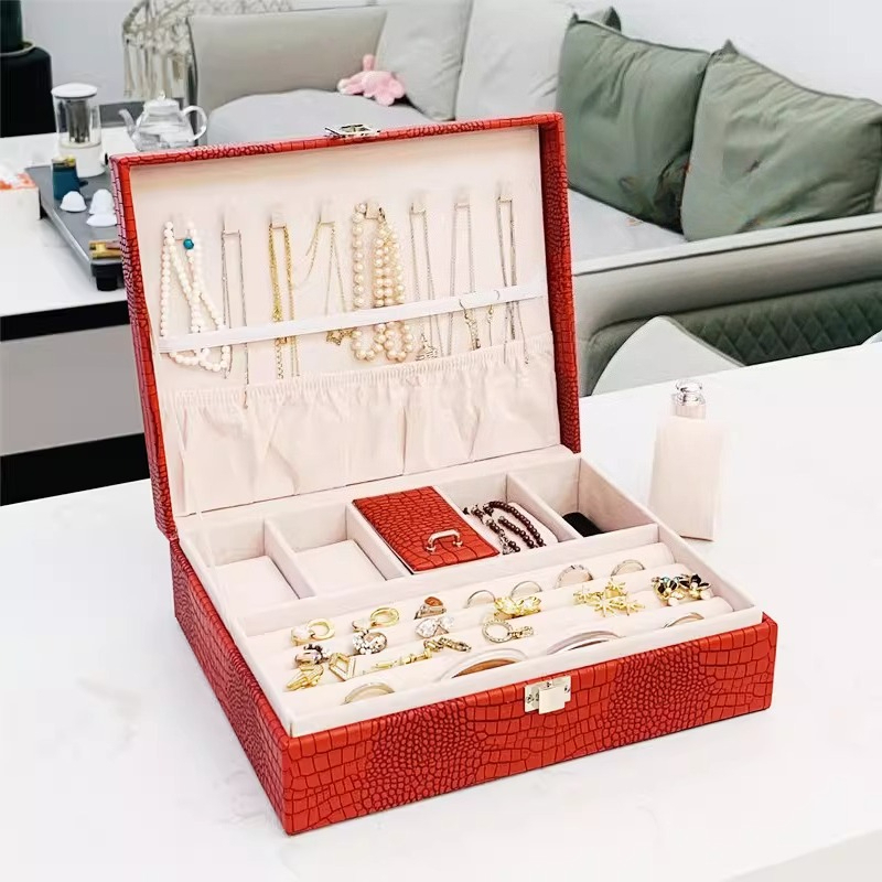 Luxury Watch E Jewellery - Портативная кожаная шкатулка для украшений класса