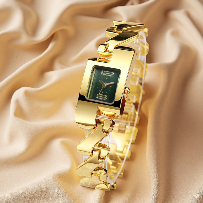 Luxury Watch For Women - Женские квадратные кварцевые часы, модный браслет,