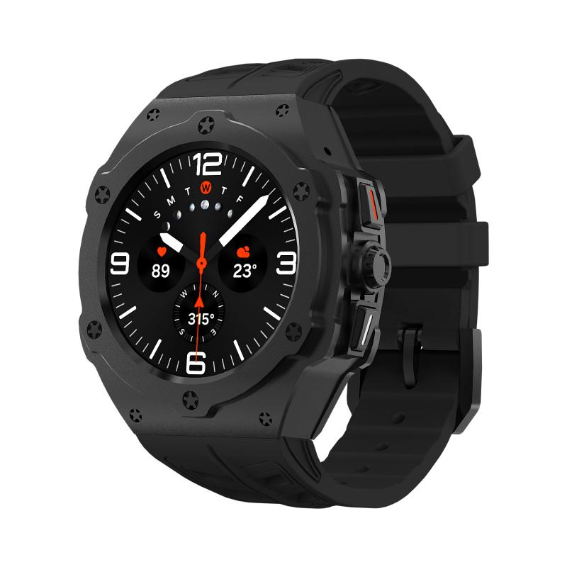 Luxury Watch With Rubber Strap - Роскошный металлический комплект модификации для Samsung