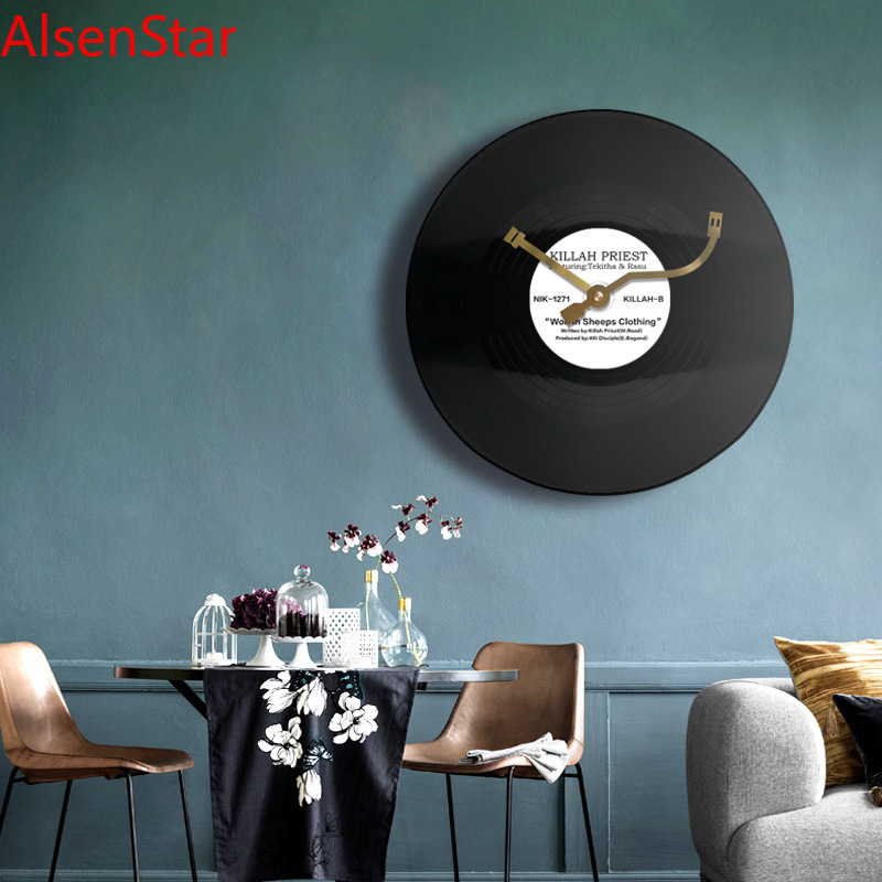 Luxury Watch Wall Clock - Настенные часы из виниловой пластинки 12