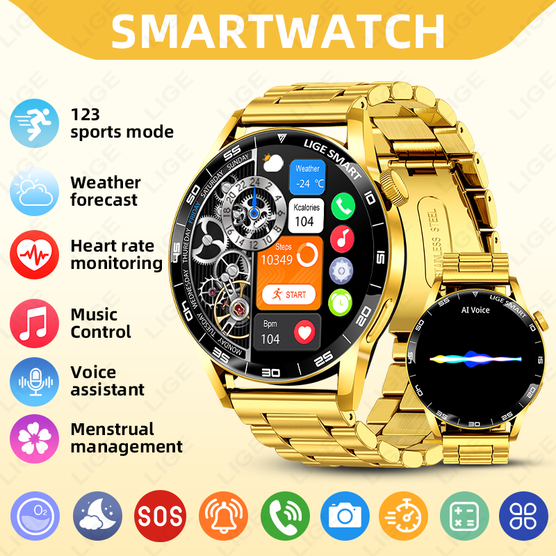 Luxury Watch In The World - LIGE Роскошные умные часы для мужчин