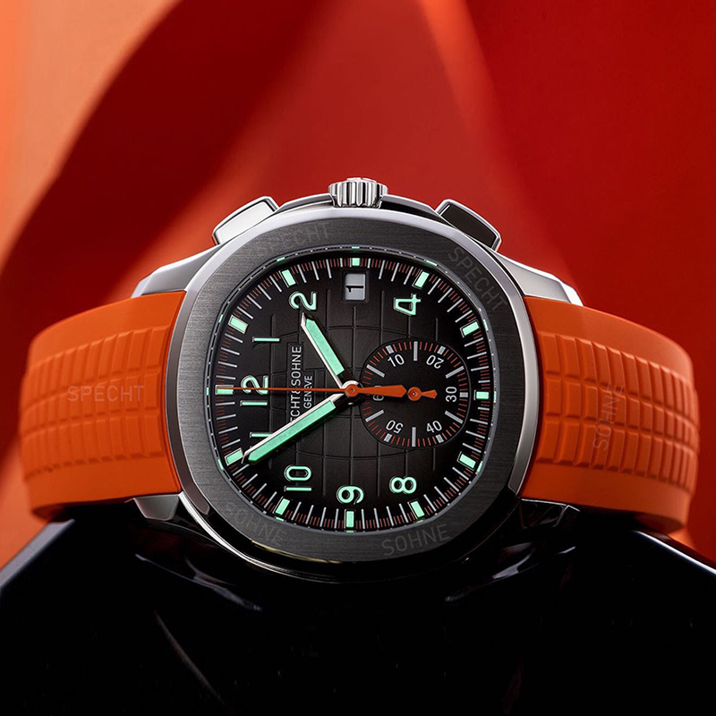 Luxury Watch With Rubber Strap - Повседневные модные спортивные мужские кварцевые часы