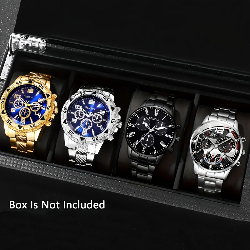 Luxury Watch Under 20000 - Мужской набор часов Geneva, 4 стиля,