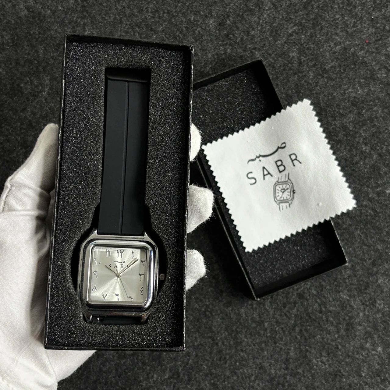 Luxury Watch With Rubber Strap - SABR часы с арабскими цифрами, мужские