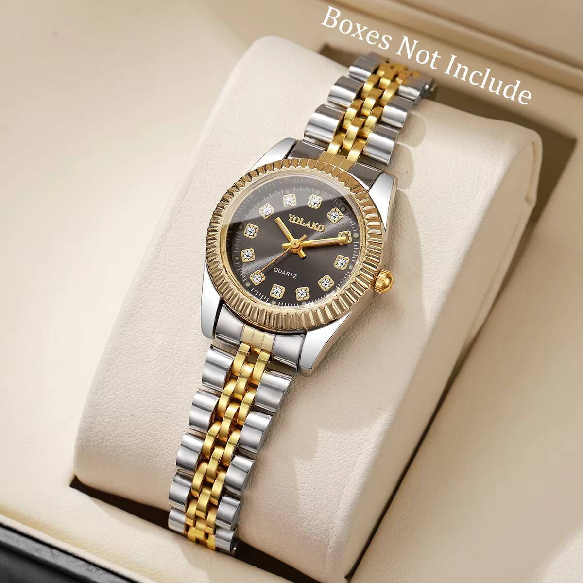 Luxury Watch Holder - Модные женские кварцевые часы со стразами,