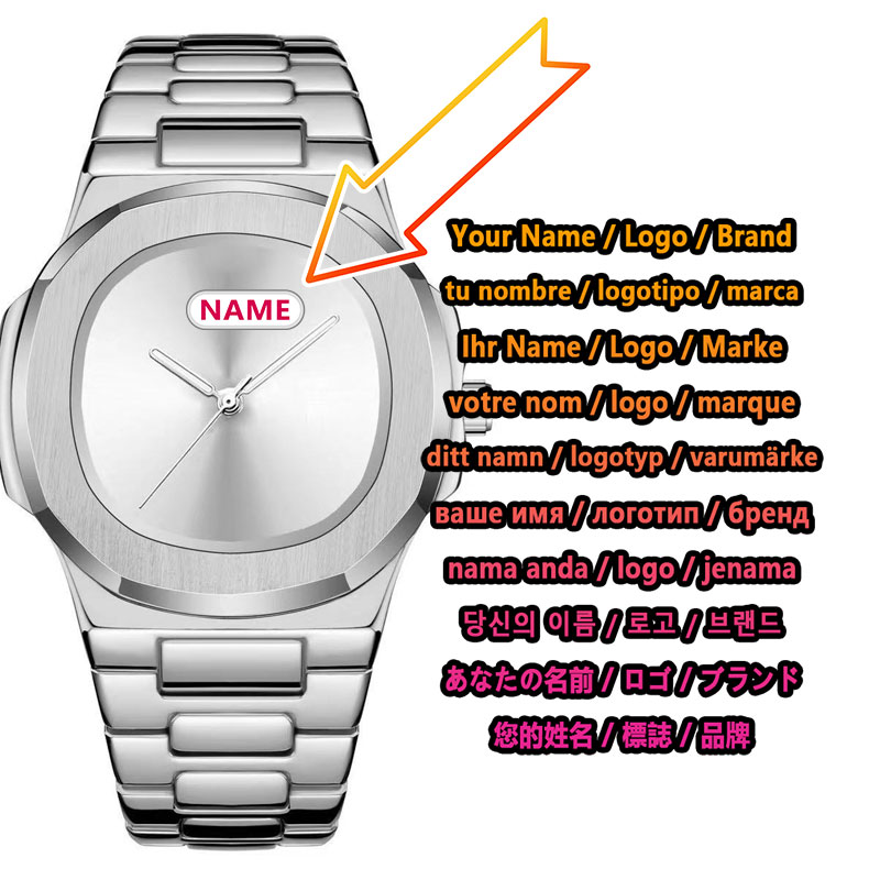 Luxury Watch Brands - Мужские кварцевые часы с индивидуальным логотипом,