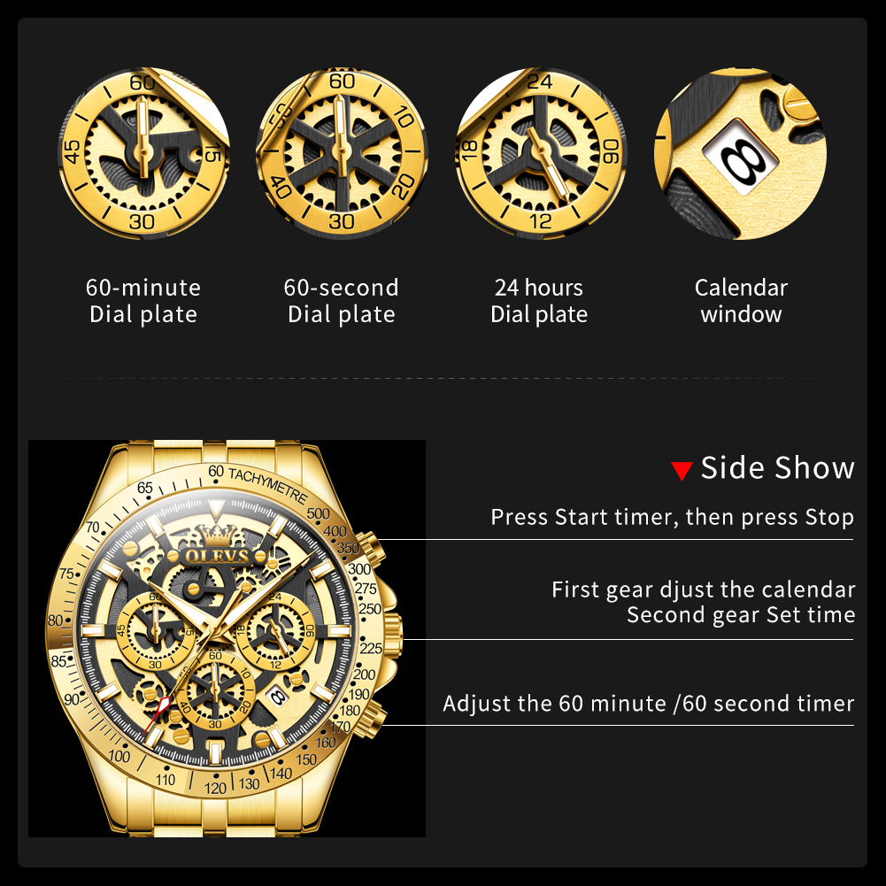 Мужские часы OLEVS Lxuxry Bran – обзор и цена Luxury Watch Under 20000