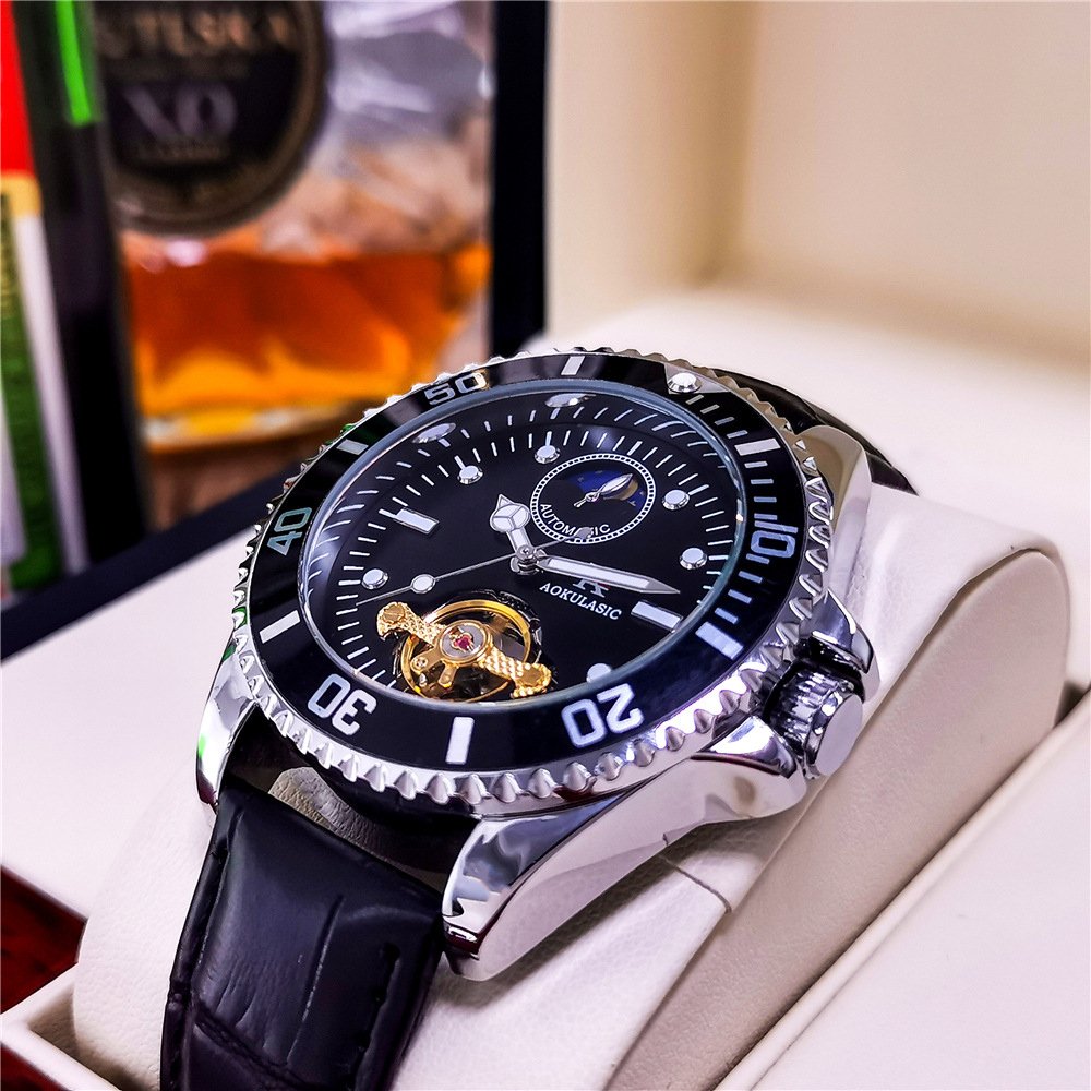 Мужские механические часы AOKU – обзор и цена Tourbillon Movement Watch
