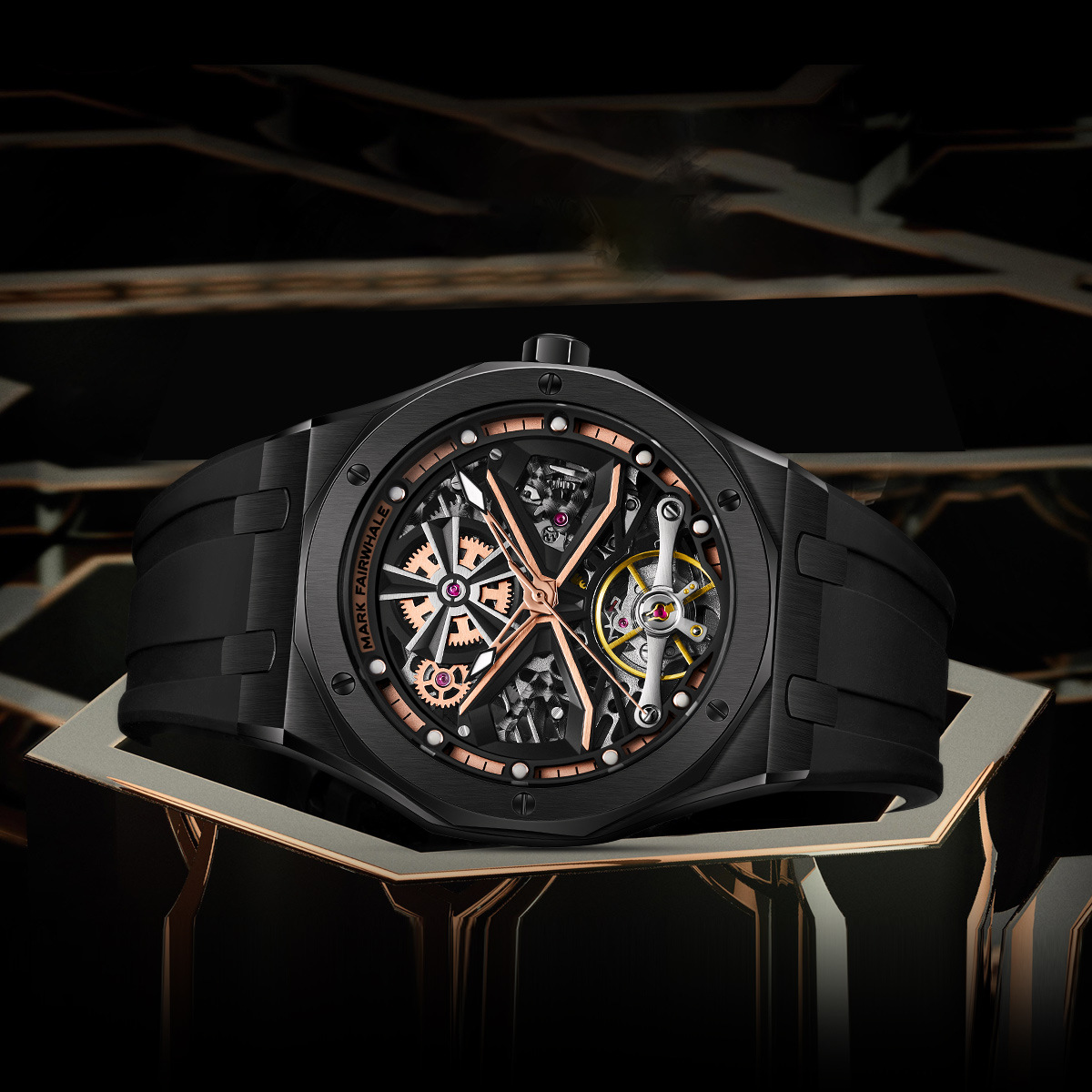 Mark Fairwhal модные часы с ту – обзор и цена Tourbillon Movement Watch