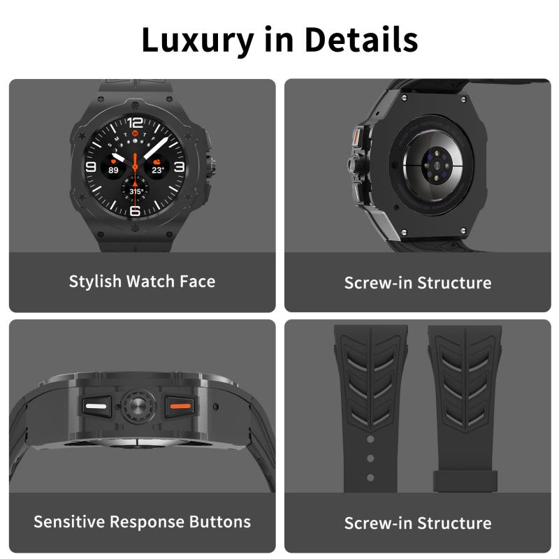Роскошный металлический компле – обзор и цена Luxury Watch With Rubber Strap