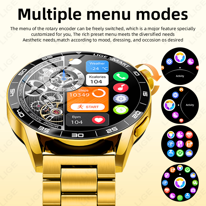 LIGE Роскошные умные часы для  – обзор и цена Luxury Watch In The World