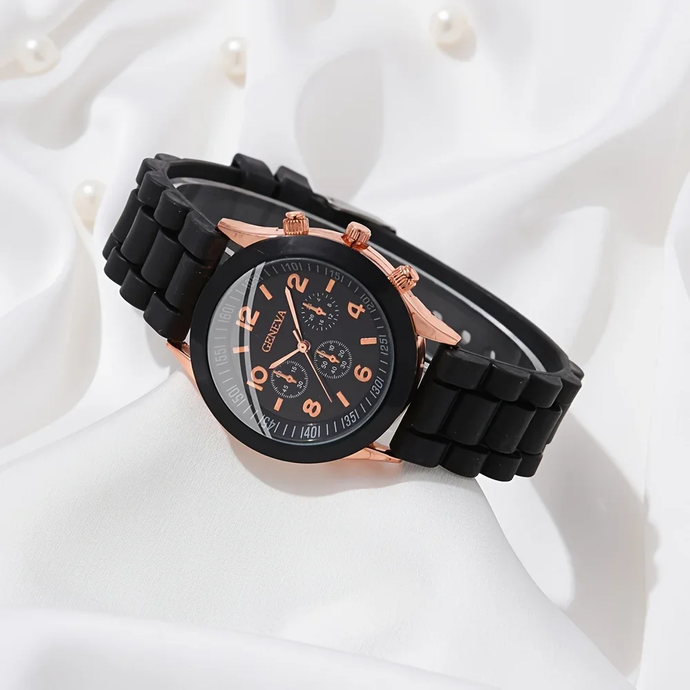 Роскошные женские часы, компле – обзор и цена Luxury Watch With Rubber Strap