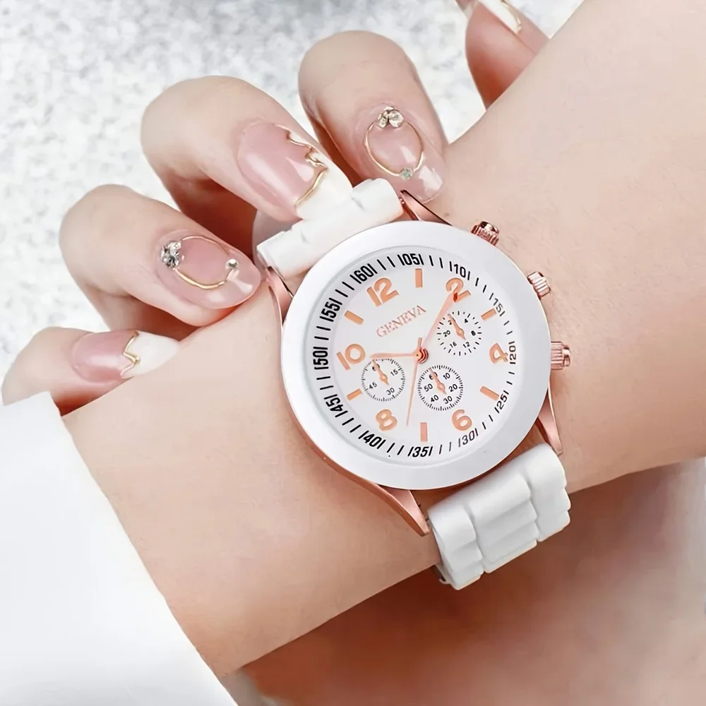 Роскошные женские часы, компле – обзор и цена Luxury Watch With Rubber Strap