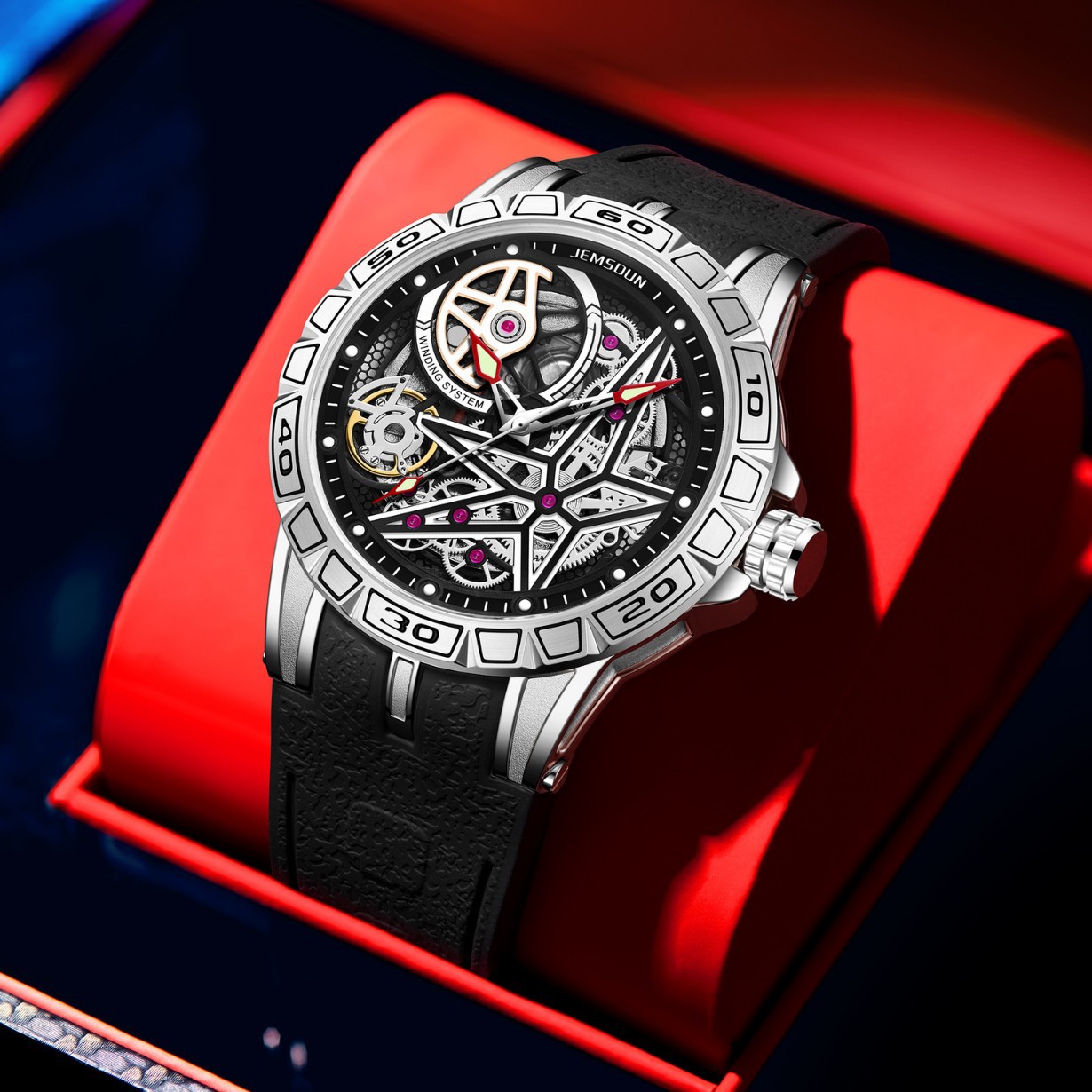 Креативные 3D кварцевые часы д – обзор и цена Luxury Watch With Rubber Strap