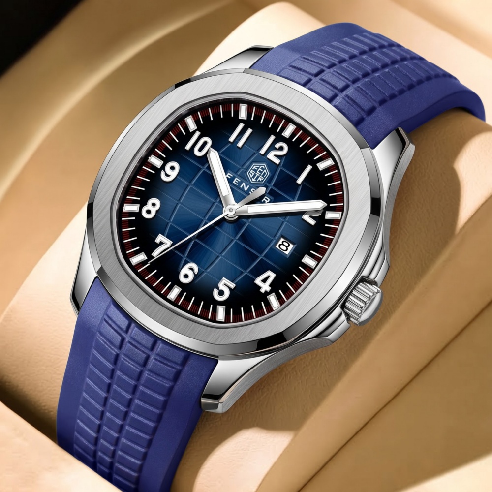 Стильные мужские кварцевые час – обзор и цена Luxury Watch With Rubber Strap