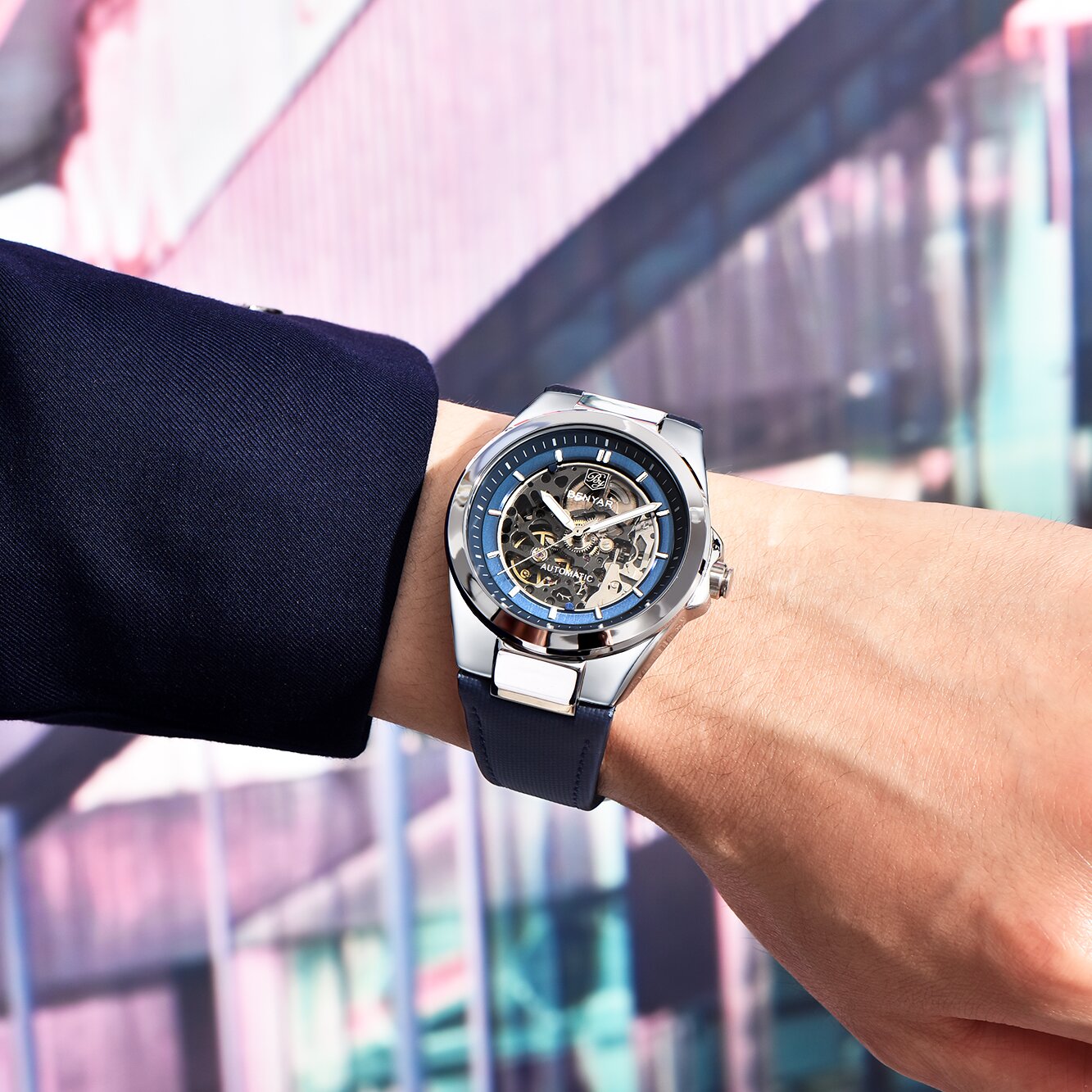 Мужские автоматические часы BE – обзор и цена Tourbillon Movement Watch