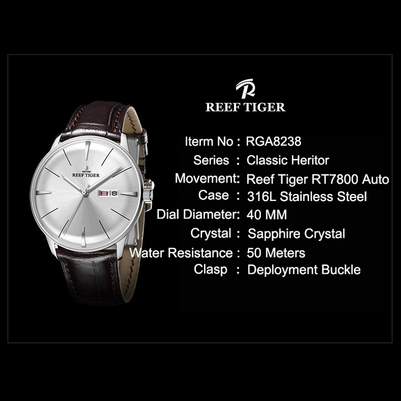 Часы мужские с автоподзаводом, – обзор и цена Luxury Watch With Rubber Strap