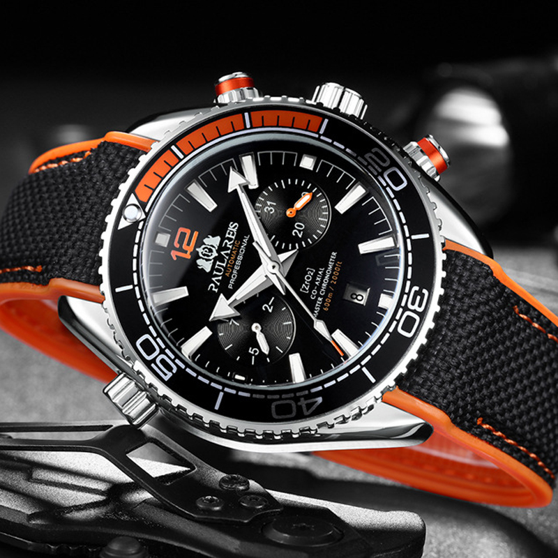 PAULAREIS P Роскошные мужские  – обзор и цена Luxury Watch With Rubber Strap